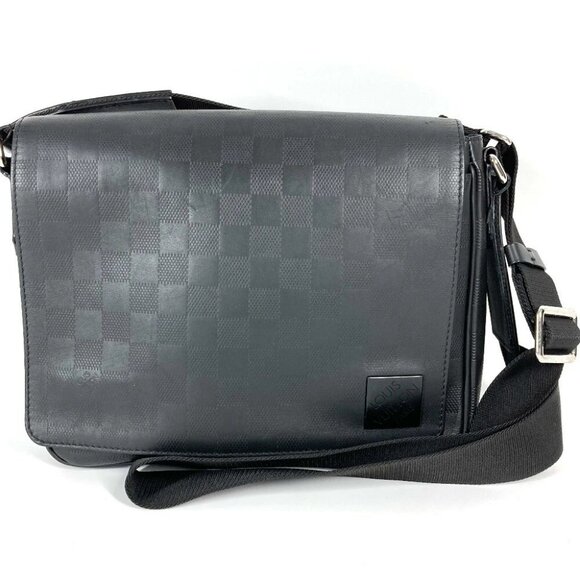 LOUIS VUITTON N42711 Damier Infini District PM NV3 Messenger Bag Shoulder Bag - Picture 1 of 15